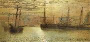 Whitby Harbour Atkinson Grimshaw